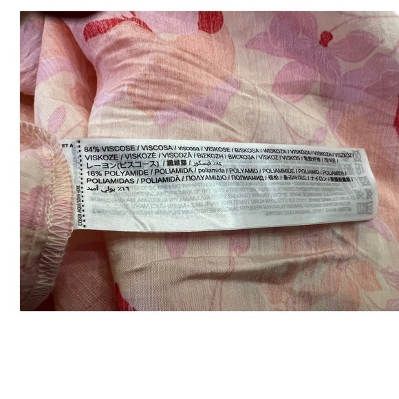 MNG Pink Floral Maxi Dress Size 6 - Picture 11 of 11